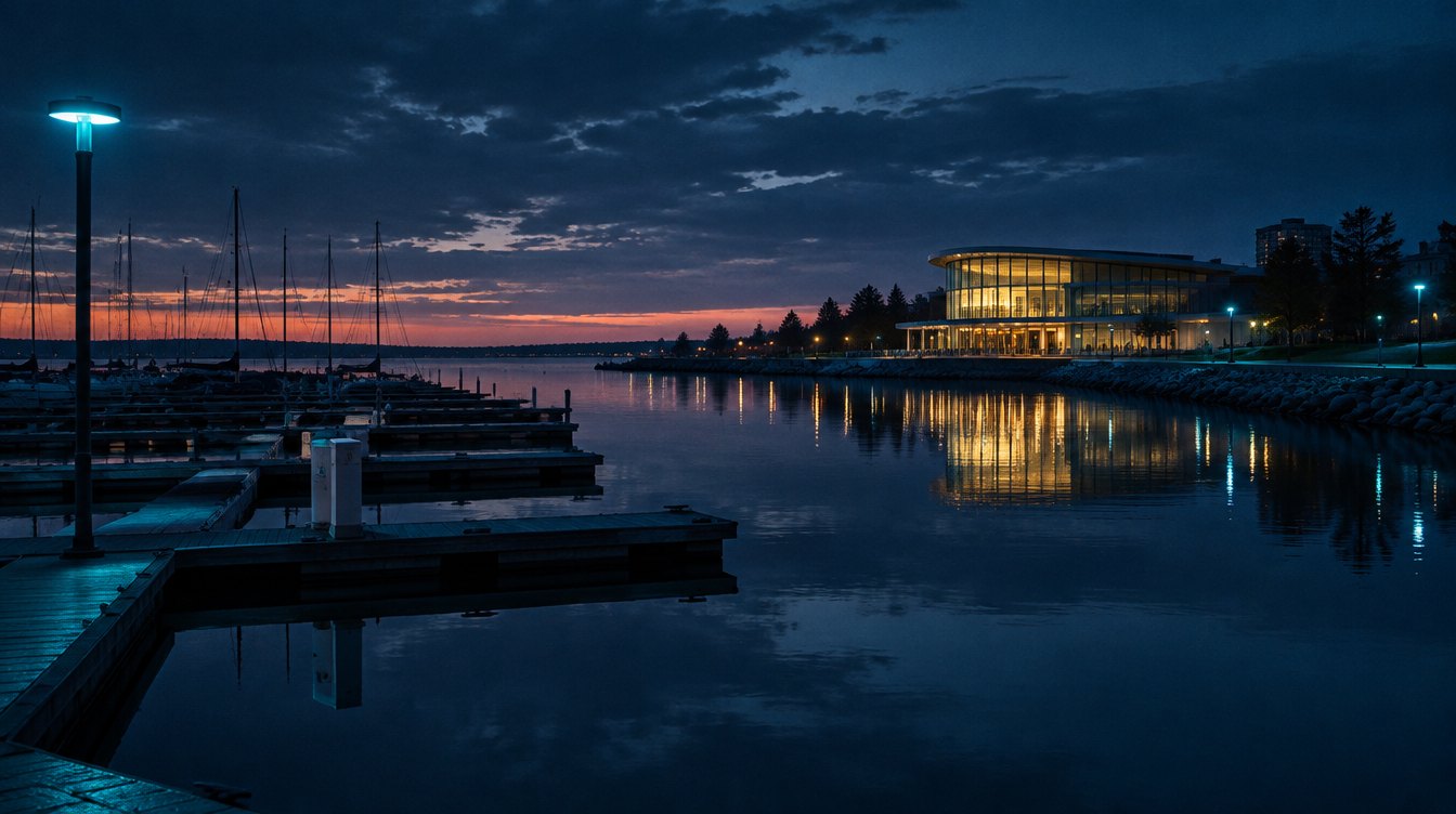 Frenchman’s Bay in Pickering at dusk